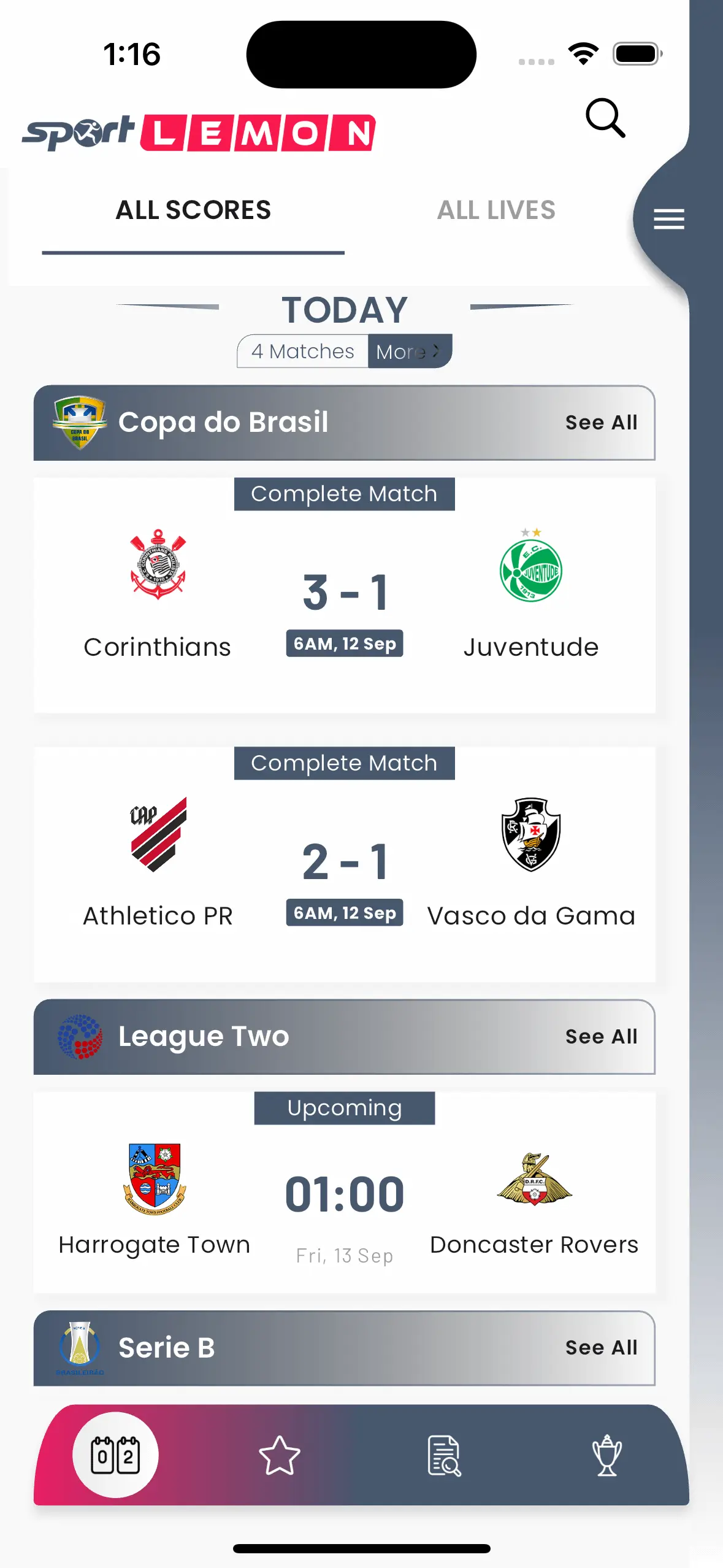Real-Time Scores